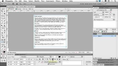 Fireworks CS5  Tutorial  Working with Text  2 of 3