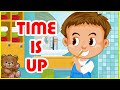 Time Is Up Song | Super Simple Songs | Nursery Rhymes | Children&#39;s songs