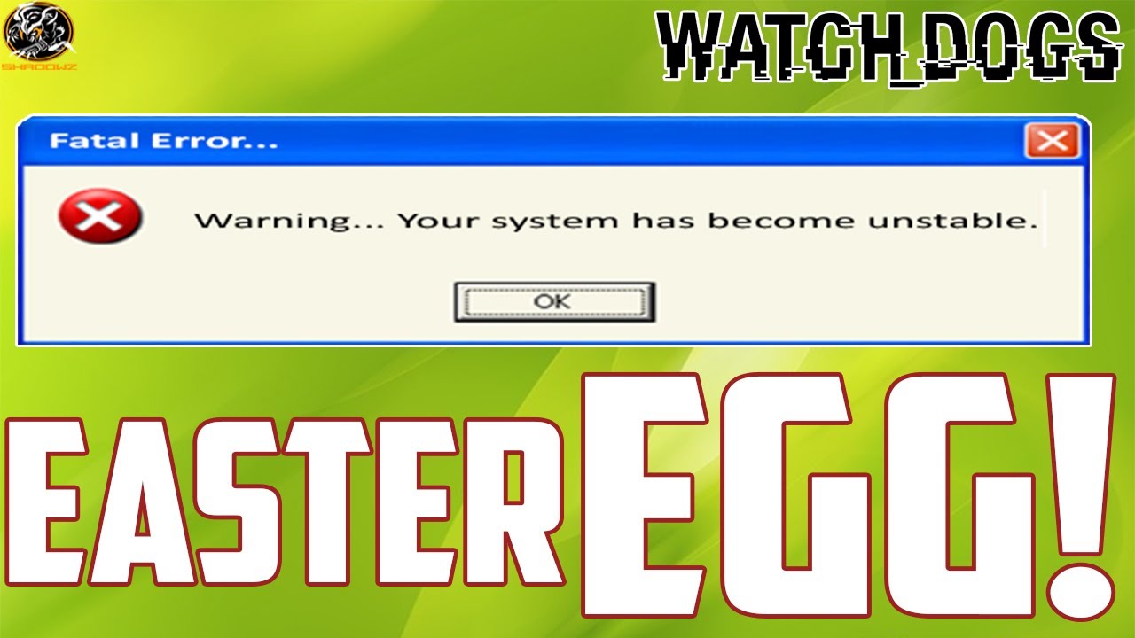 Watch Dogs Easter Eggs - "Windows Error" Easter Egg! (WatchDogs Secrets)