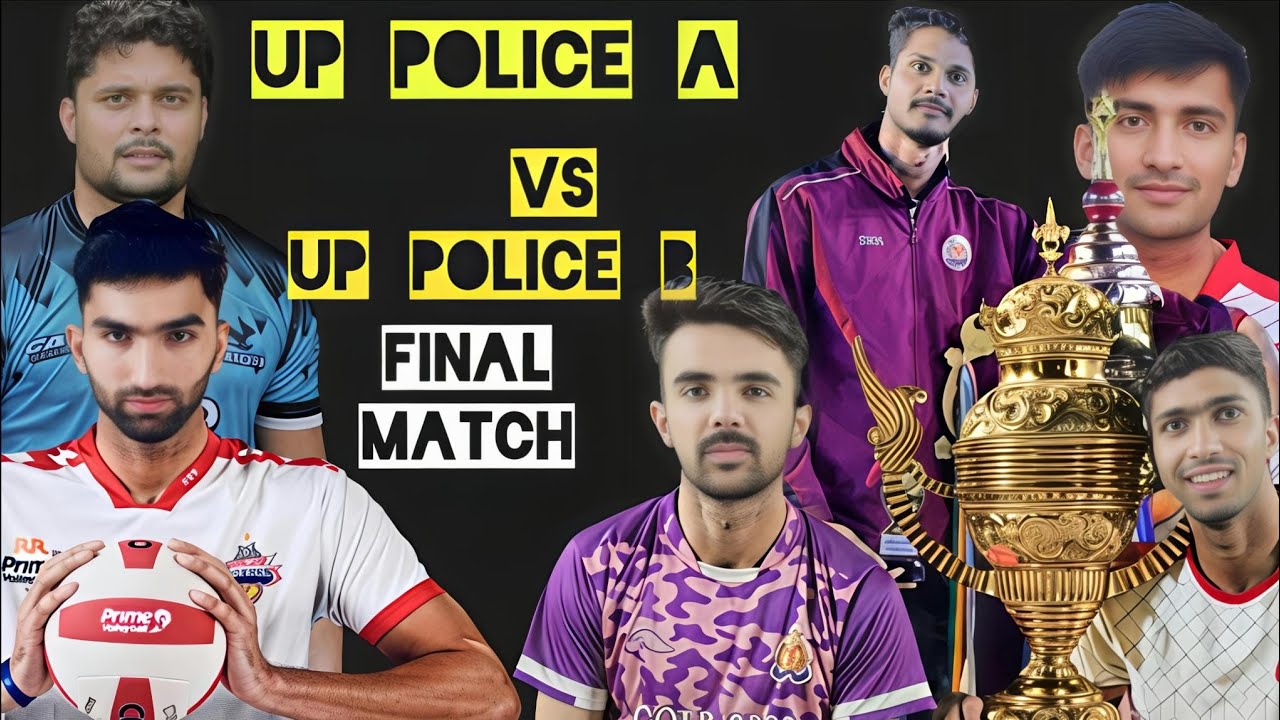 Up Police A Suryansh and Shreyansh Vs Up police B Kush and Rishab Jitu Full Match #viral #volleyball