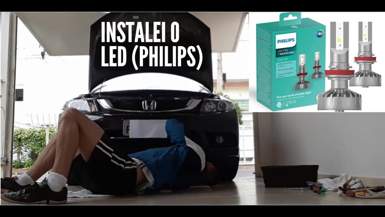 Honda Civic - Remoção do parachoque - Instalação LED - | NEBLINA |