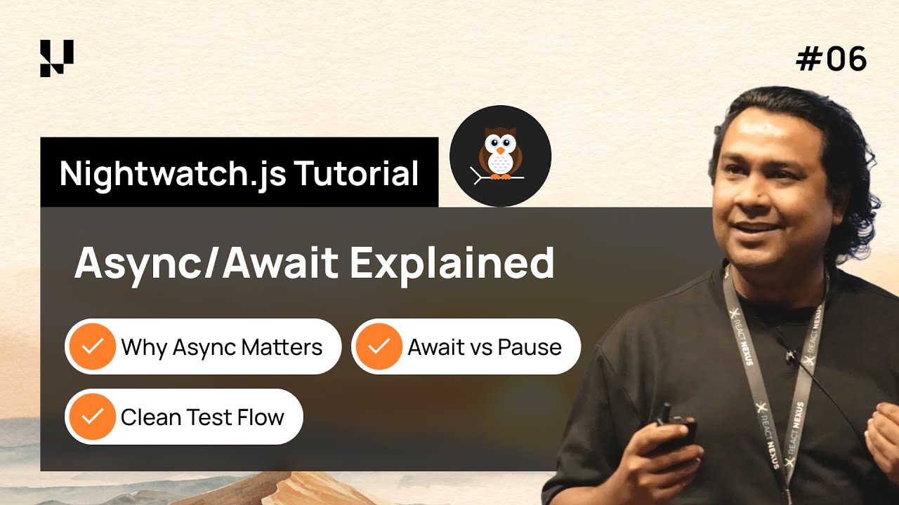 NightwatchJS Tutorial: Master Async/Await for Clean & Reliable E2E ...
