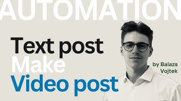 Turn your Linkedin Text Posts into Video Content with this Make Automation