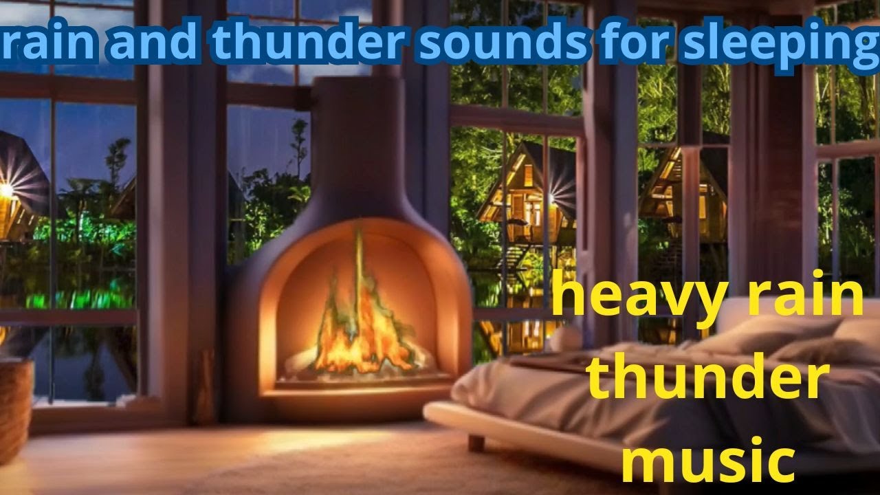 rain and thunder sounds to sleep with music just relax time piano ...