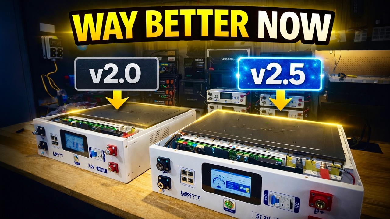 Updated Version — Here’s What Changed- WATTCYCLE 51.2V SERVER-RACK BATTERY 