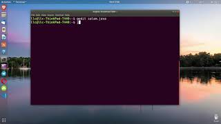 your first java program in Ubuntu