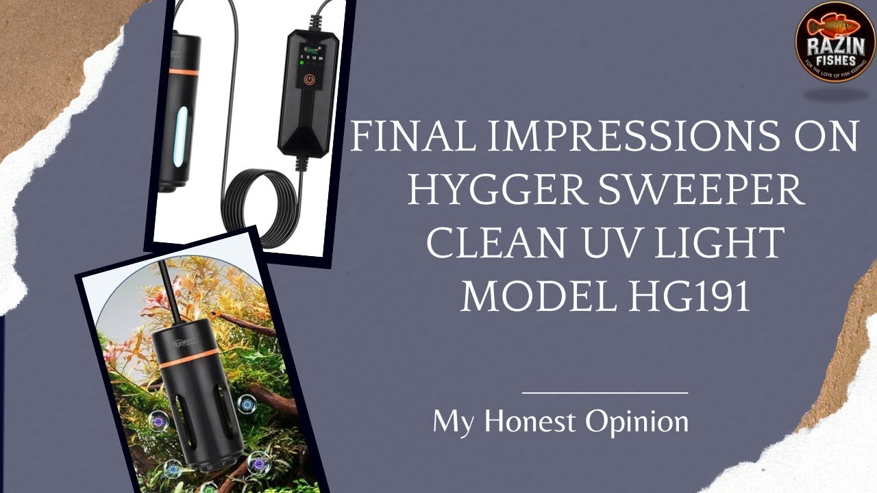 Final Impression On the Hygger Sweeper Clean UV Light HG191 #hygger