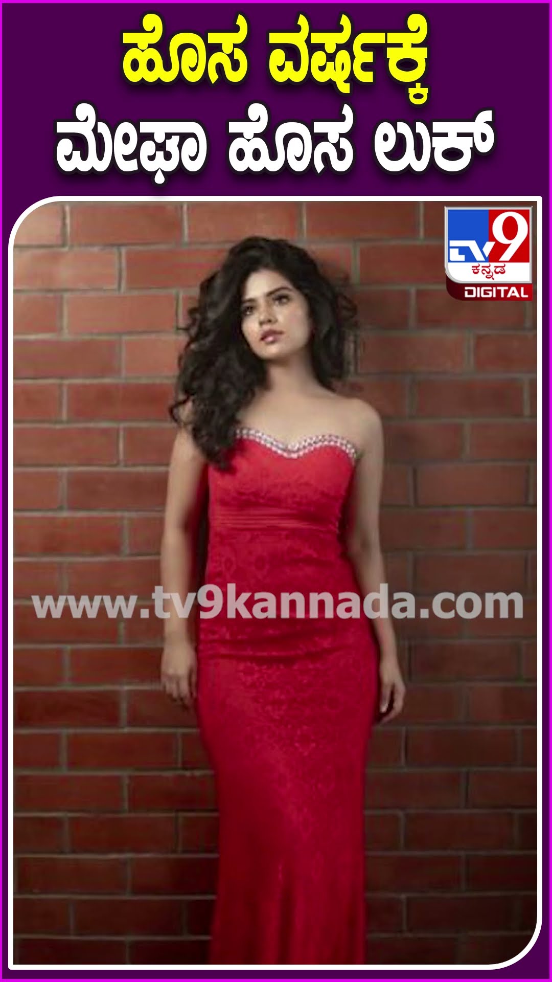 ಹೊಸ ವರ್ಷಕ್ಕೆ ಮೇಘಾ ಹೊಸ ಲುಕ್ #Meghashetty #Tv9D