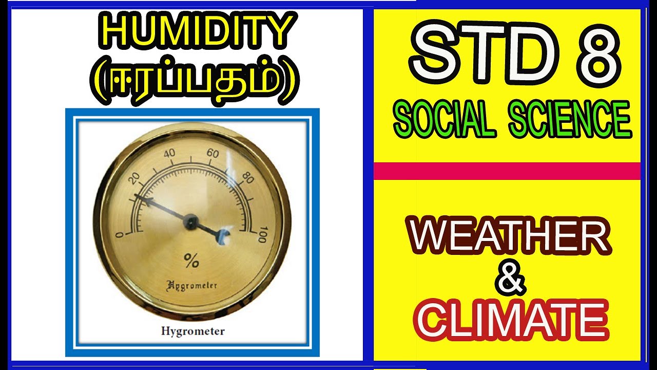 Humidity In Tamil Measurement of Humidity in Tamil Hygrometer