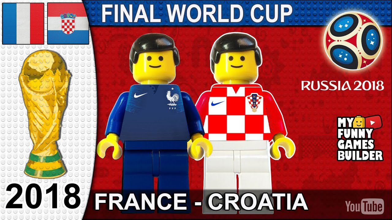tjener etik Økologi World Cup Final 2018 • France vs Croatia 4-2 • Moscow 15/07/2018 All Goals  Highlights Lego Football - YouTube