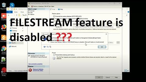 How to resolve Filestream Feature is disabled  issue in SQL server 2016 or 2017 or 2019 #techmrsingh