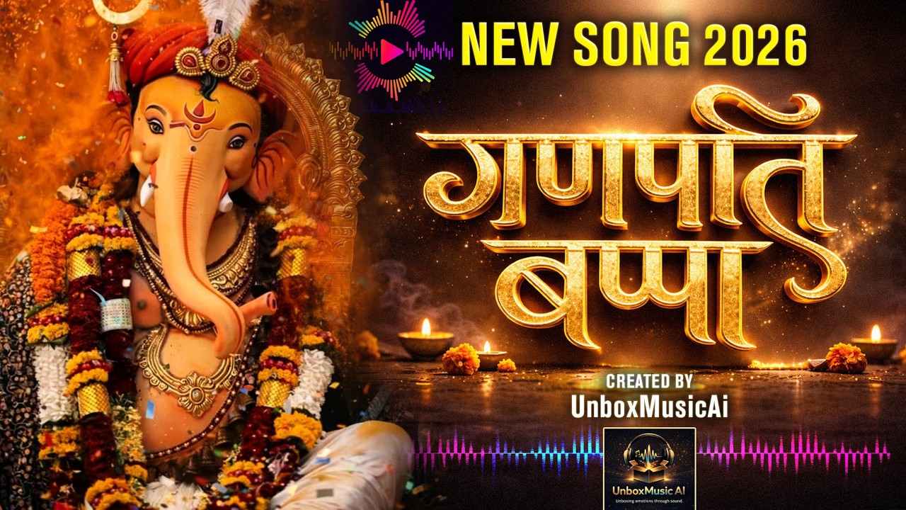 गणपति बप्पा DJ Remix | ॐ गं गणपतये नम: New Song 2026 | Ganesh Utsav Dance Song | UnboxMusicAi
