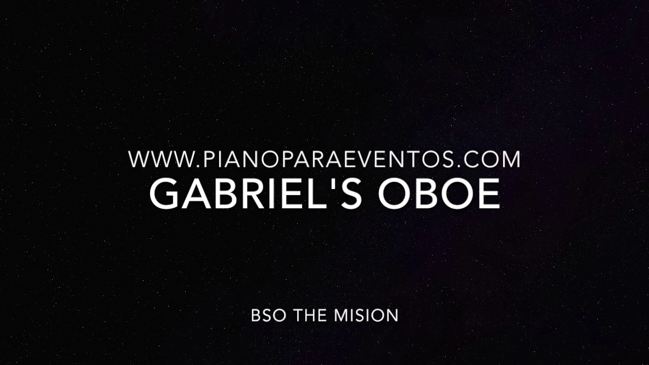 Gabriel's Oboe [piano] YouTube