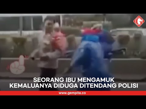 Viral Video Seorang Ibu Ngamuk ke Polisi, Diduga Karena Ditendang Kemaluanya saat Bagikan Takjil