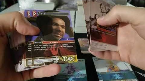 ASMR Gum Chewing, No Talking, Card Sorting Final Fantasy TCG, Part 1