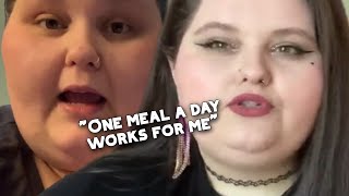 Amberlynn Reid eating one meal a day omad compilation