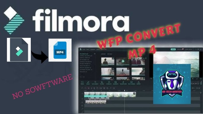 How to Convert WFP Format into MP4 Format in Filmora Video Editor? - YouTube