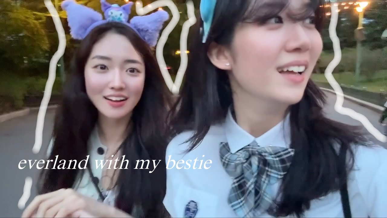 10년지기 친구와 에버랜드 브이로그 💕💞 | kawaii한 산리오 콜라보, 5월에 눈치싸움 대성공🎢🎠🫧