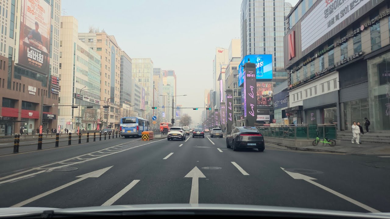 성남 백현 - 강남역 드라이브 | 테슬라 모델 Y 주행영상 4K60P