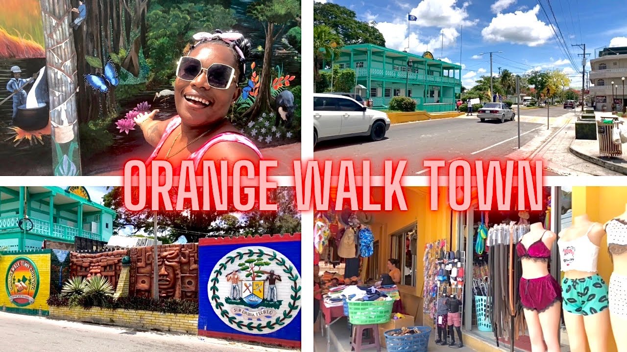 Orange walk town Belize 🇧🇿 Walking through the town of orange walk