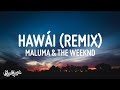 1 Hour Maluma The Weeknd Hawái Remix Letra Lyrics Lyrical Harmony 