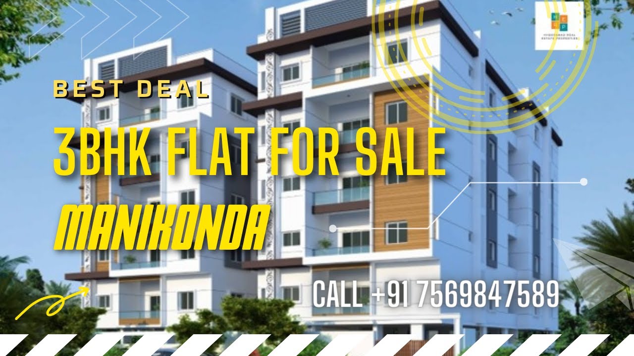 3BHK Flat For Sale In Manikonda Hyderabad YouTube