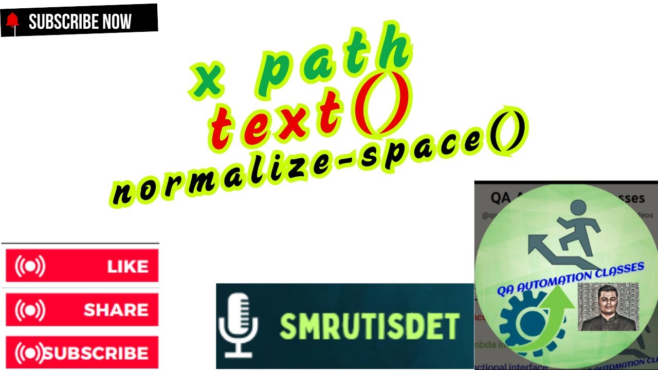 11. xpath function || Axes ||Text ||normalize space - YouTube
