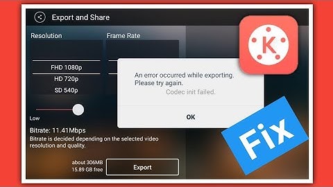 Kinemaster Video Export Problem FIX Working