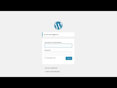 Get to WordPress Login Screen and Dashboard