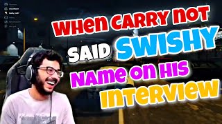 When Carry not said @MisterSwishy name on his Interview Funyy Moment