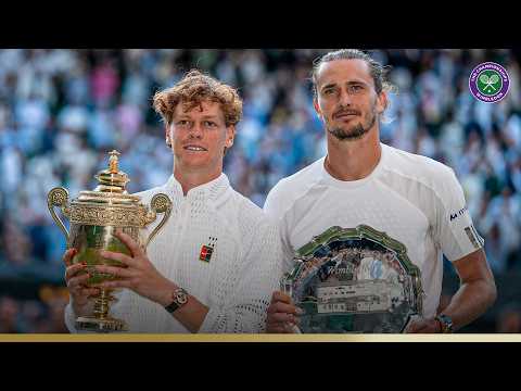 Champion Jannik Sinner receives the Gentlemen's Singles Trophy 🏆 | Wimbledon 2026