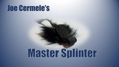 Tying the Master Splinter mouse fly pattern - EASY to tie!! VERY effective!!!