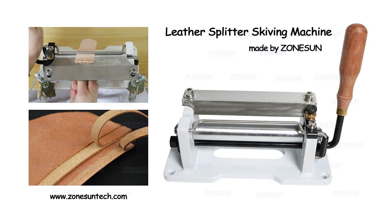 How to use the Leather Splitter Skiving Machine YouTube