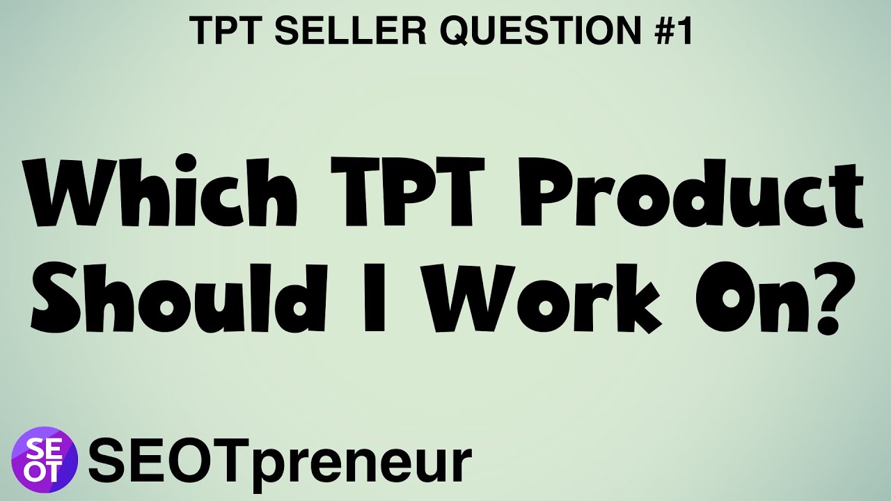 Which TPT Product Line Should You Work On? FREE TOOL | TPT SELLER ...