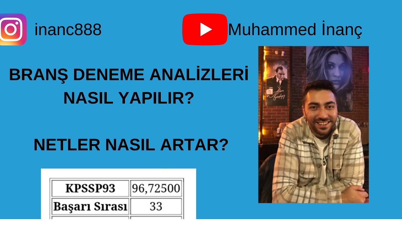 DENEME ANALİZİ NASIL YAPILIR? NETLER NASIL ARTAR? YÜKSEK PUAN NASIL ALINIR?