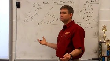 Analytic Geometry Unit 1 Triangle Properties (Angle Bisectors and Incenter)