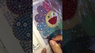 Diamond Painting - Smiley Face Rainbow Flower Cartoon Special Drills