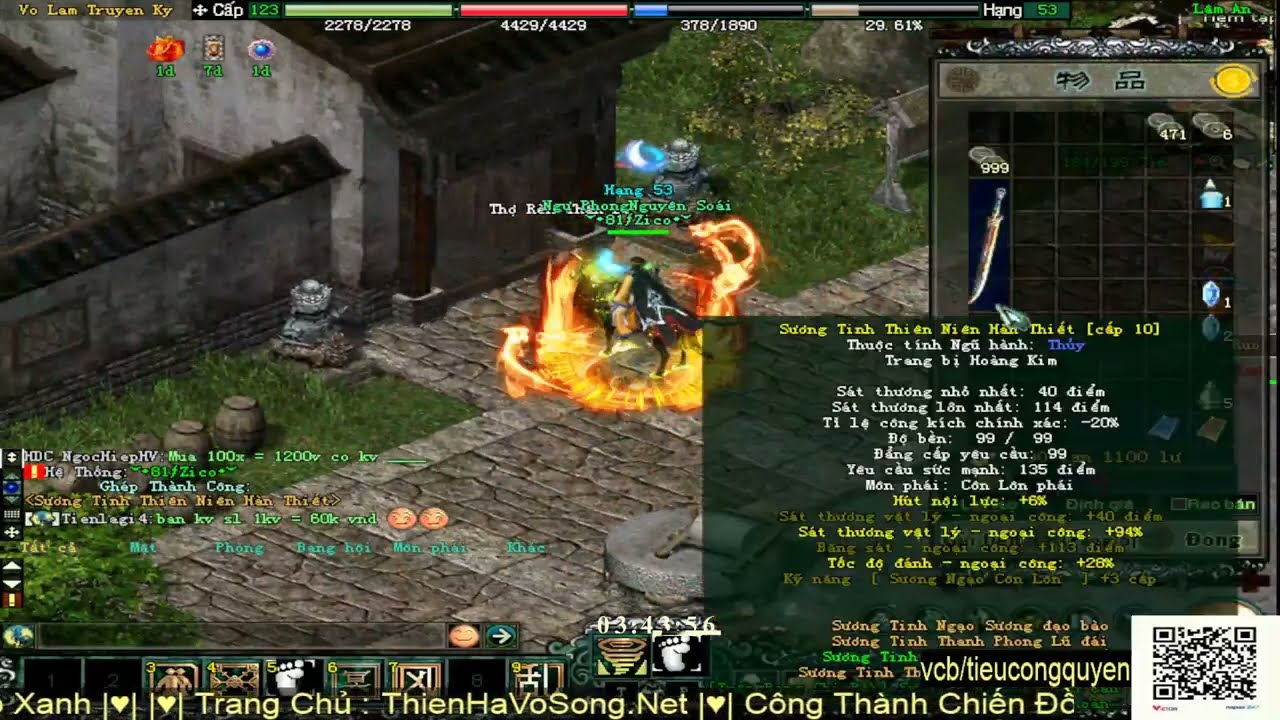 Đập HKMP | Đao Sương Tinh Thiên Niên Hàn Thiết | Võ Lâm 1 CTC Xanh