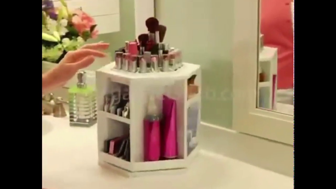 Organiseur De Maquillage Rotatif à 360 Degrés Pour Commode Rangement De Cosmetiques Avec~p150389375