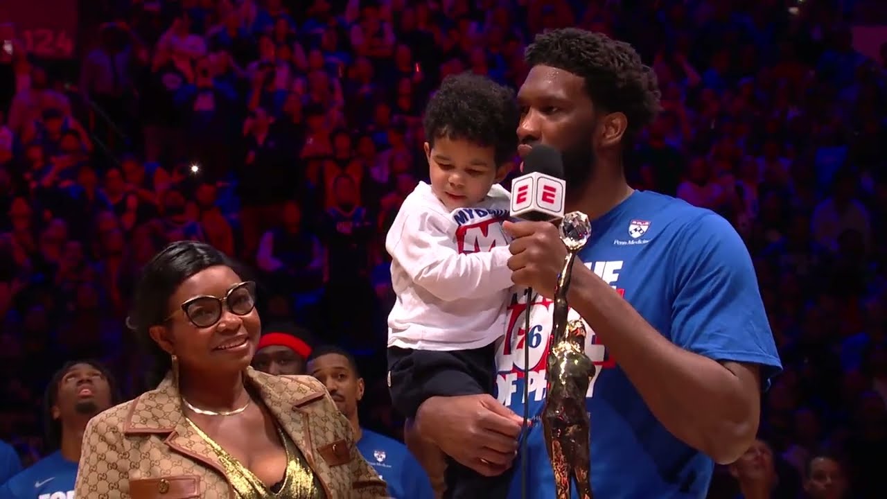 Sixers' Joel Embiid says son Arthur is 'why I'm really sitting here' as NBA  MVP – NBC Sports Philadelphia