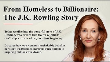 From Homeless to Billionaire: The J.K. Rowling Story  || Learn English Through Story