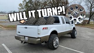 STUFFING MASSIVE MUD GRAPPLERS ON MY F250!