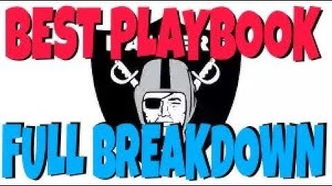 FULL FREE RAIDERS OFFENSIVE PLAYBOOK BREAKDOWN! GLITCH PLAYS, 1 PLAY TD