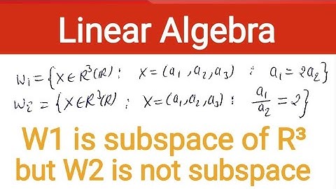 1. Subspace of vector space over R^3 | two subspace looks like same but both not subspace