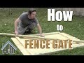 How to build a fence gate, install a gate, privacy fence. Easy! Home Mender.