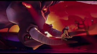 The Wild-King Lion Vs Wildebeests. Sons Failed Roar