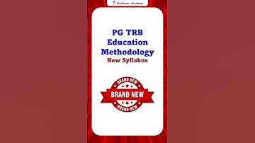 PG TRB New Syllabus | One Day, Two Concept Series! - Relaunch!
