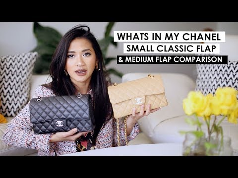 chanel-small-classic-flap-|-first-impression,-what-fits-&-comparison-to-medium-large