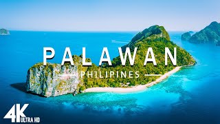 FLYING OVER PALAWAN (4K UHD)  Relaxing Music Along With Beautiful Nature Videos  4K Video Utral HD