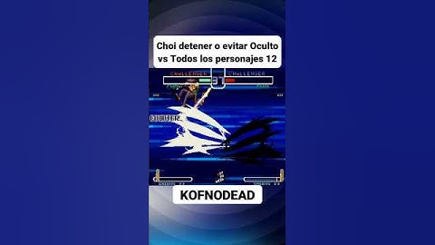 Choi detener o evitar Oculto vs Choi 2 KOF 2002 #kofnodead #shorts #reels #kof2002 #kof #ocultoskof